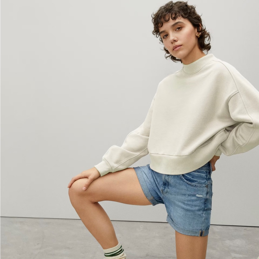 Everlane Women's Cream Sweatshirt